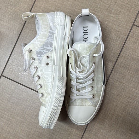 DIOR OBLIQUE MENS WHITE SHOES 44 DESIGNER 11 US - Picture 3 of 4